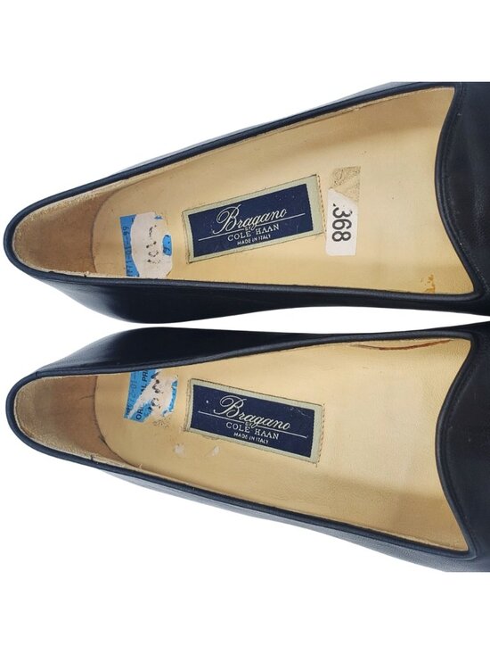 New Bragano Cole Haan Men size 10 Black Calf Leather loafer dress shoes Italy main image 7